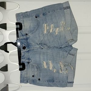 Bluenotes Lightwash Distressed Jean Shorts